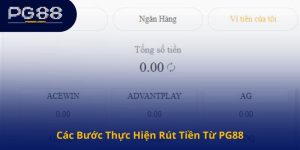 Các Bước Thực Hiện Rút Tiền Từ PG88