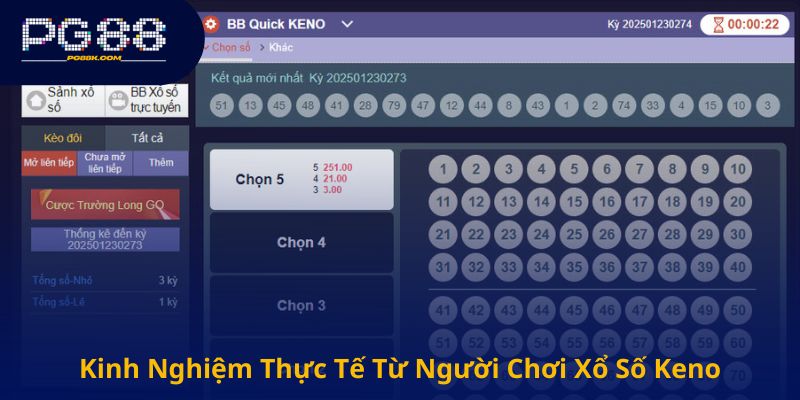 Kinh Nghiệm Thực Tế Từ Người Chơi Xổ Số Keno