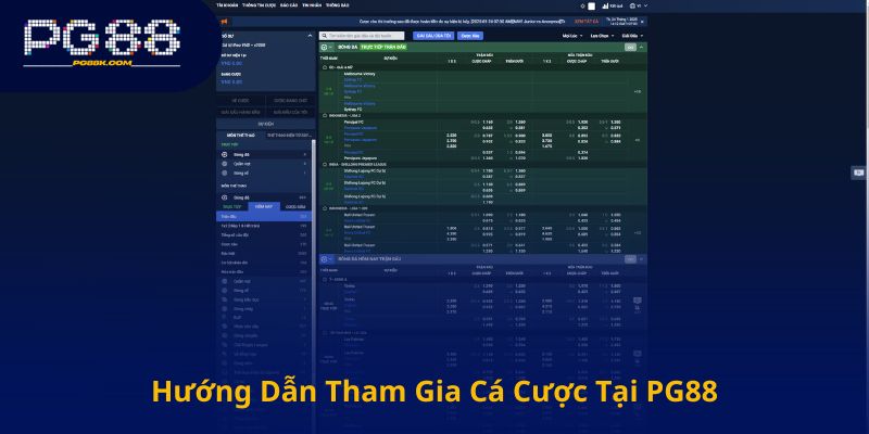 Hướng Dẫn Tham Gia Cá Cược Tại PG88